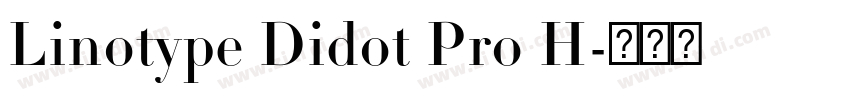 Linotype Didot Pro H字体转换